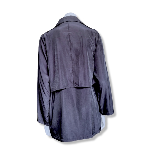 Casual Lightweight Oversized Drape Front Jacket Black size Small to M - Picture 9 of 10